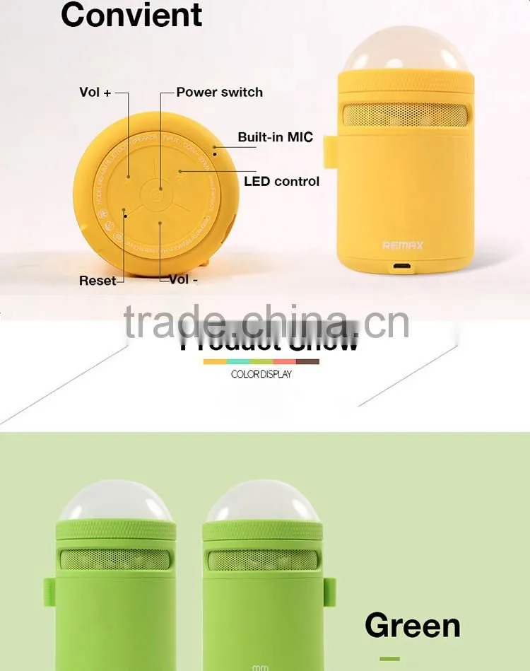 REMAX mini portable wireless led Bluetooth speaker