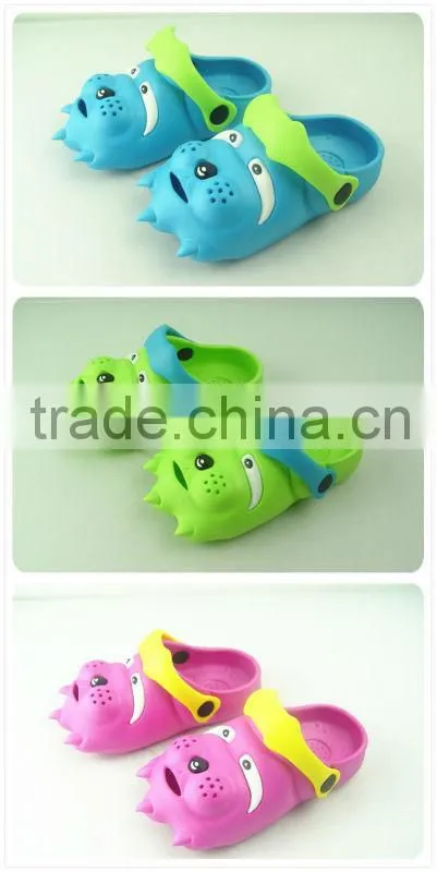 Popular and soft EVA cartoon shape clogs for kids