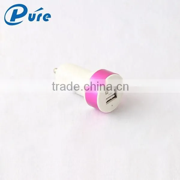 High quality hot sale car mobile charger with ABS shell material 5V 2.1A universal usb car charger for phone