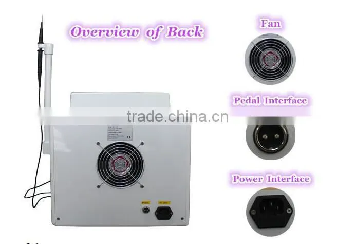 Portable laser pigmentation removal and spider vein removal machine