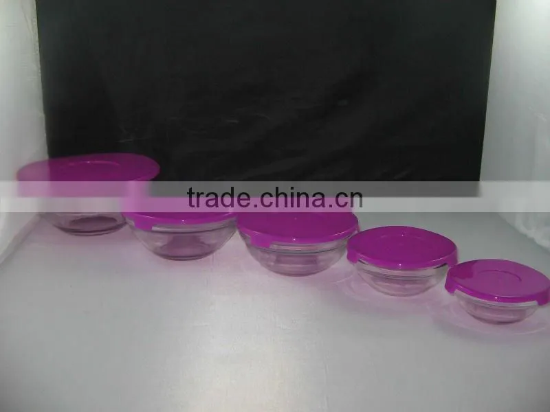 promotion glass bowl set 5