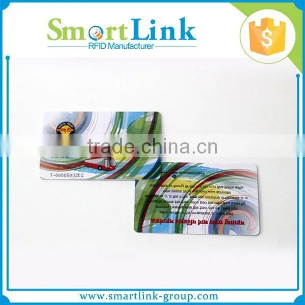 Manufacturer printing HF 13.56MHz Plastic PVC RFID Card for time attendance