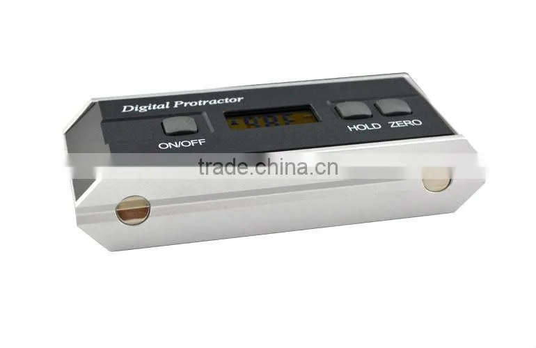 measuring with a protractor portable digital gauge