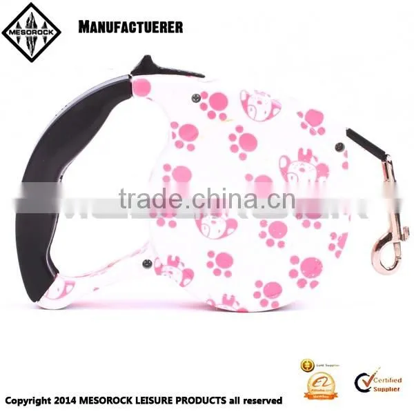 Fashion design colorful handhold pet leash retractable dog leash