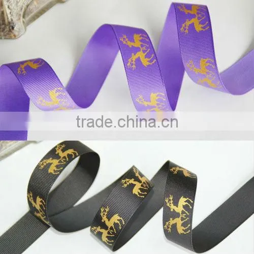Christmas ribbon decoration gift, satin ribbon, Christmas pattern ribbon