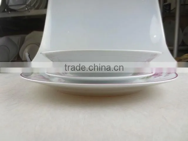 18 pcs porcelain decal dinner set