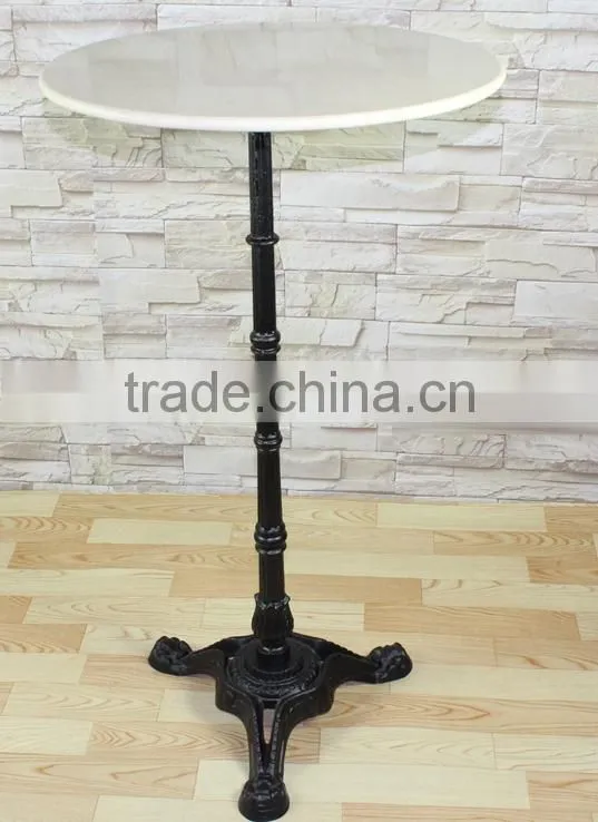 antique European style marble top cast iron High bar table LQ-G913