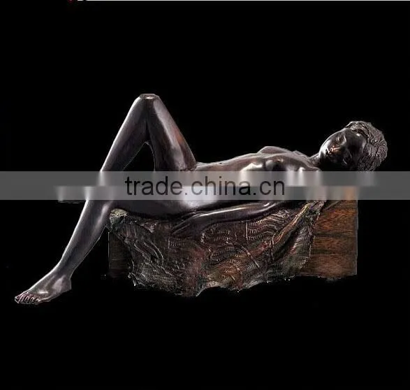 Casting large bronze nude lady statues