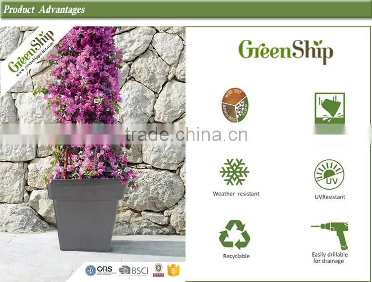 Antique Style Outdoor Horticultural Planter With UV Protection And Durable