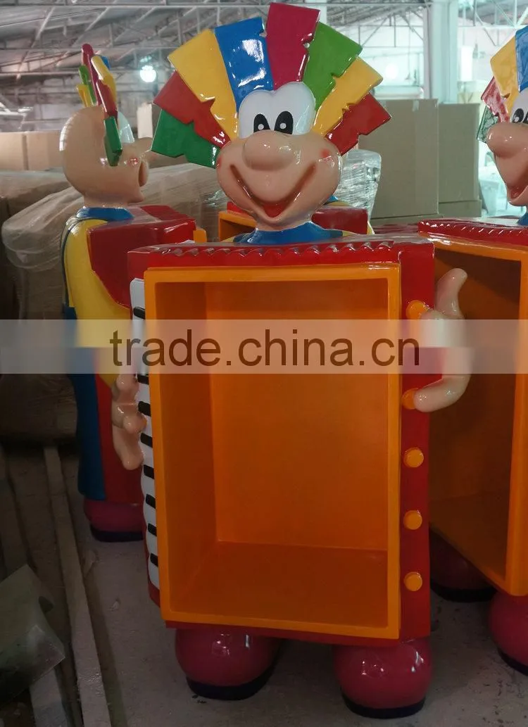 FRP cartoon mascot for display