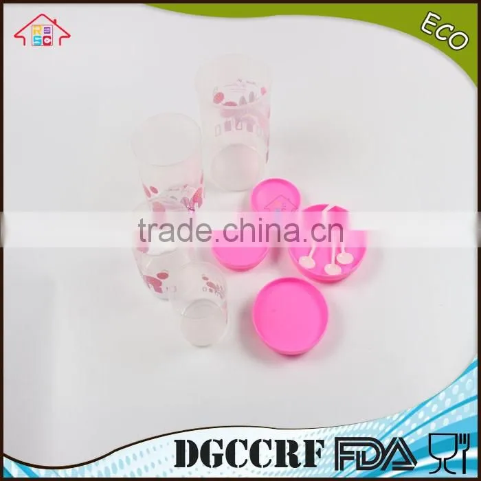 NBRSC Strict Quality Checked 4PCS Pop Round Canister Set Eco-friendly Food Garde Storage Container Set Plastic Storage Container