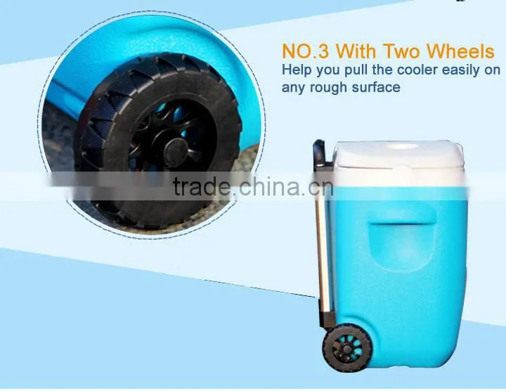 foldable rotomolded picnic cooler box with chairs and tables
