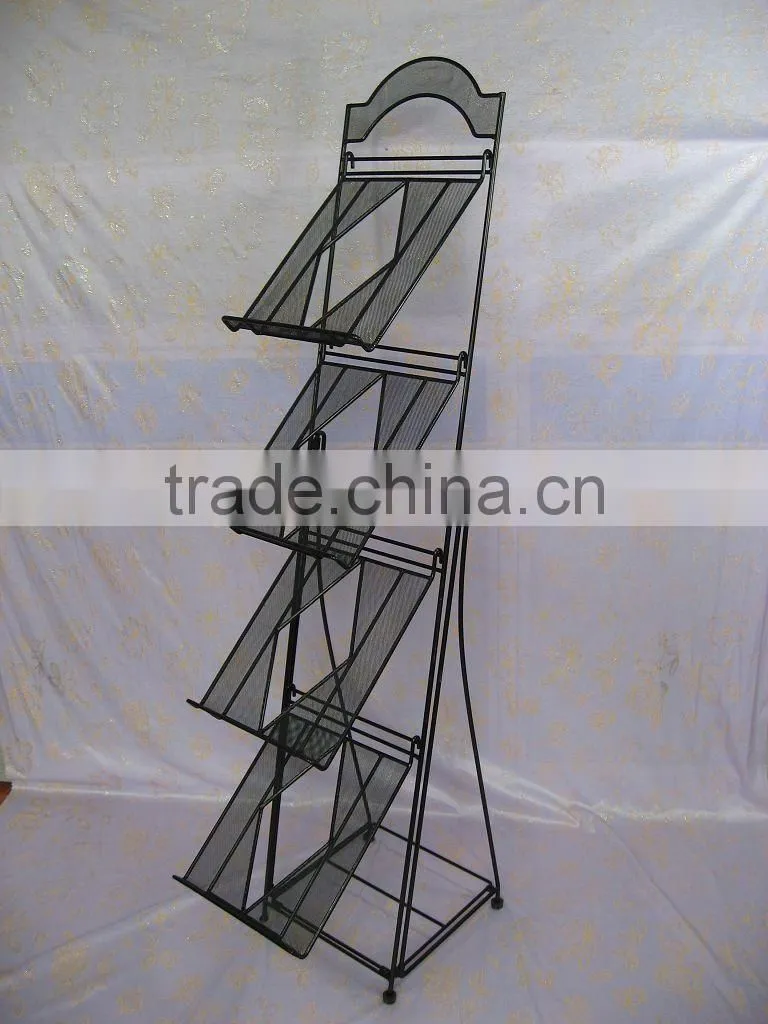 Fashion Display Rack goods shelf magazine holder(jz-003)