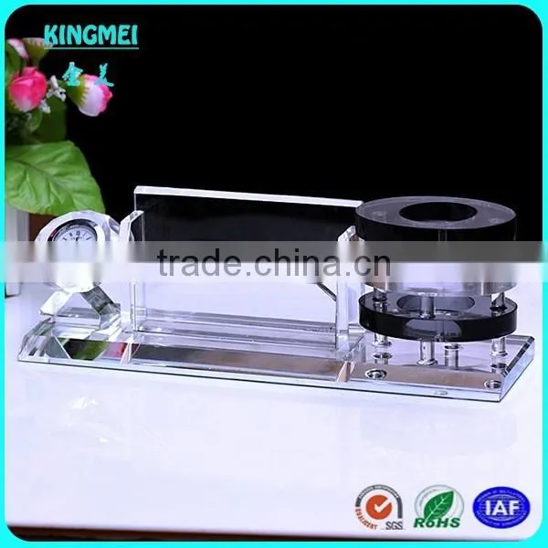 Crystal Clear Acrylic Desktop Pen Pot & Pen Holders & Storage box