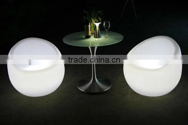 led high bar stool/RGB lighting PE chair