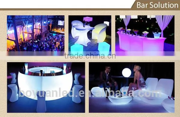 led waterproof color-changing pub plastic ice bucket