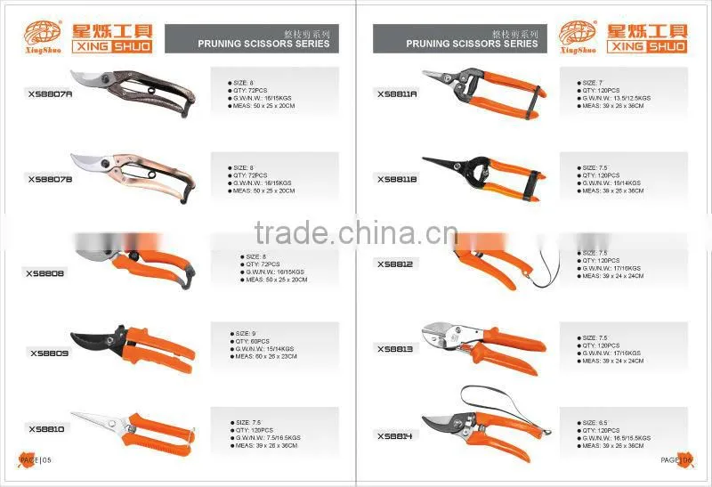 garden hand tool/pruner scissors/pruning shears trees/garden tools