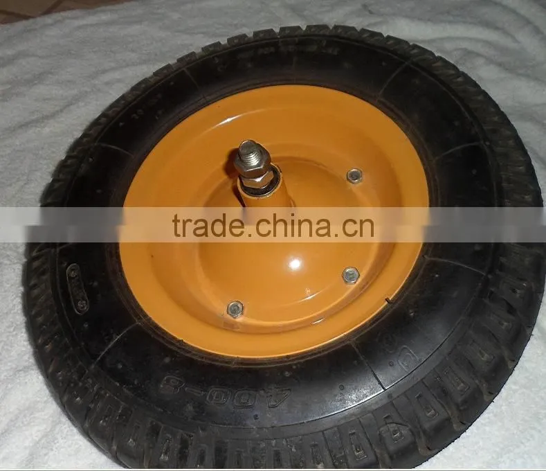 Metal rim hand truck wheel 4.80/4.00-8