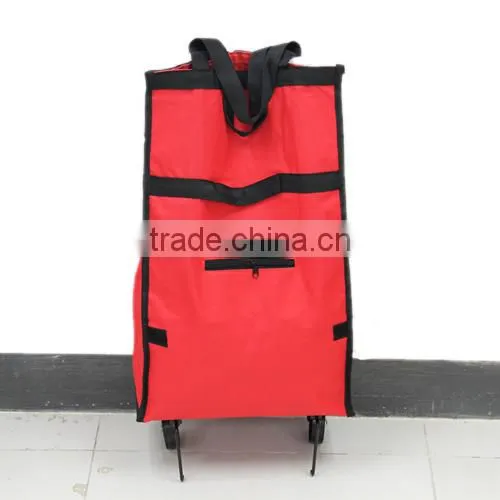 Folding Shopping Trolley Bag with Two Wheels
