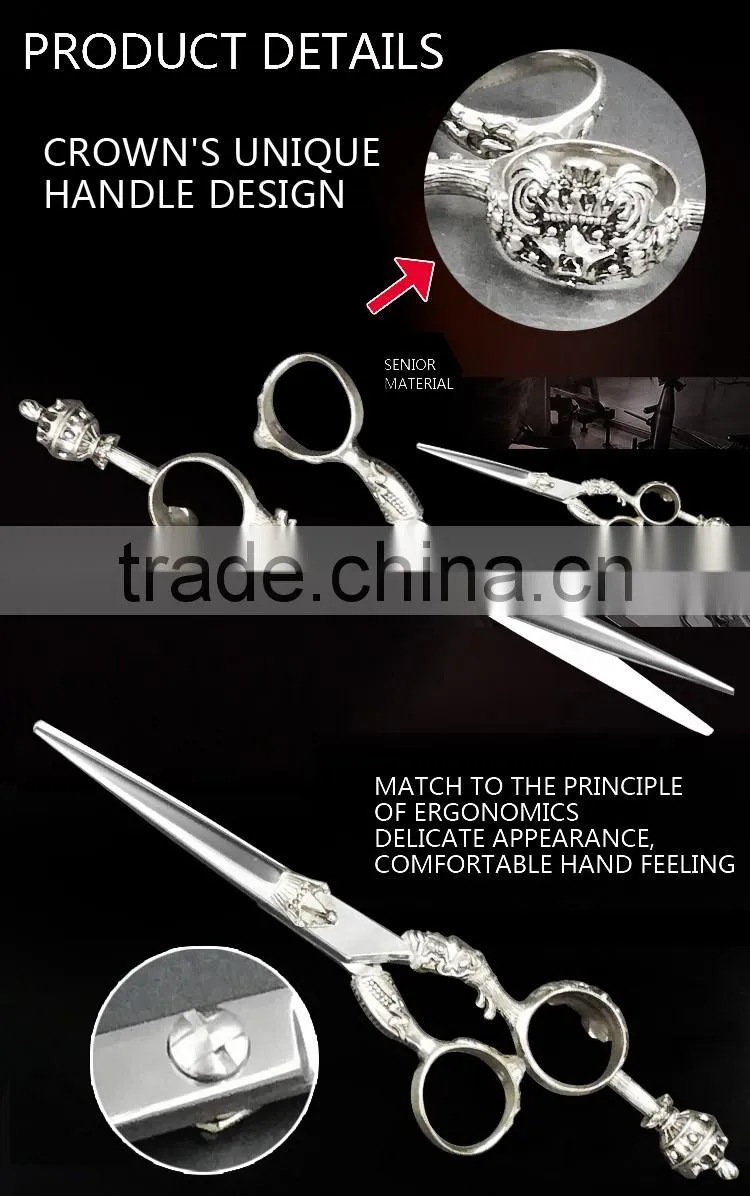 Professional hair dressing scissors with Silver
