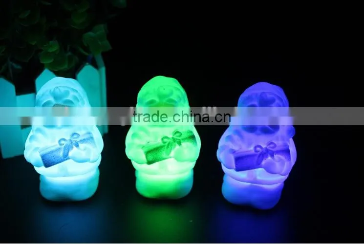 Colorful LED christmas light LED Santa light gifts Nightlight wholesale