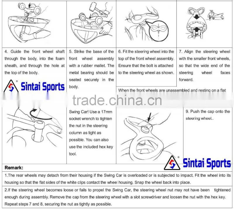 Sintai PC268 swing car assembly