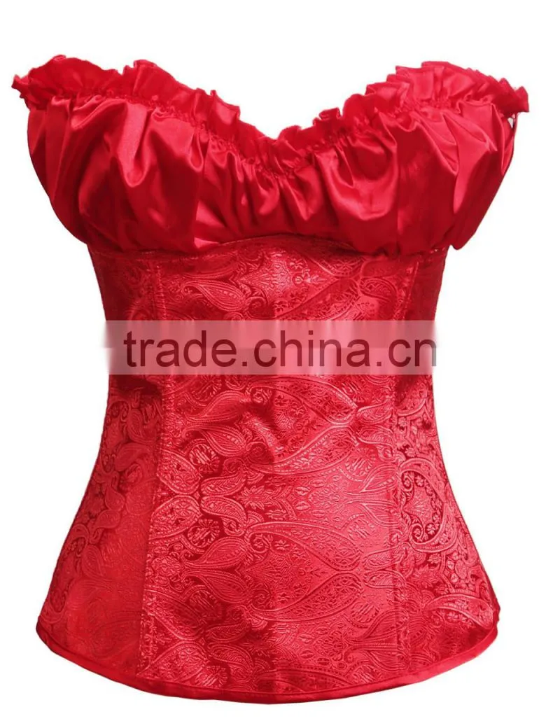 Free Shipping Sweet Princess Red Corset for Sweet Girl