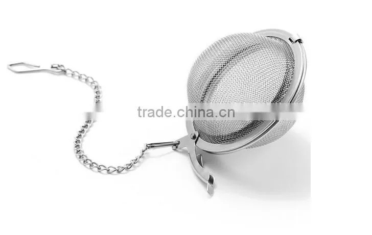 Kitchen utensil stainless steel wire mesh tea ball style tea strainer
