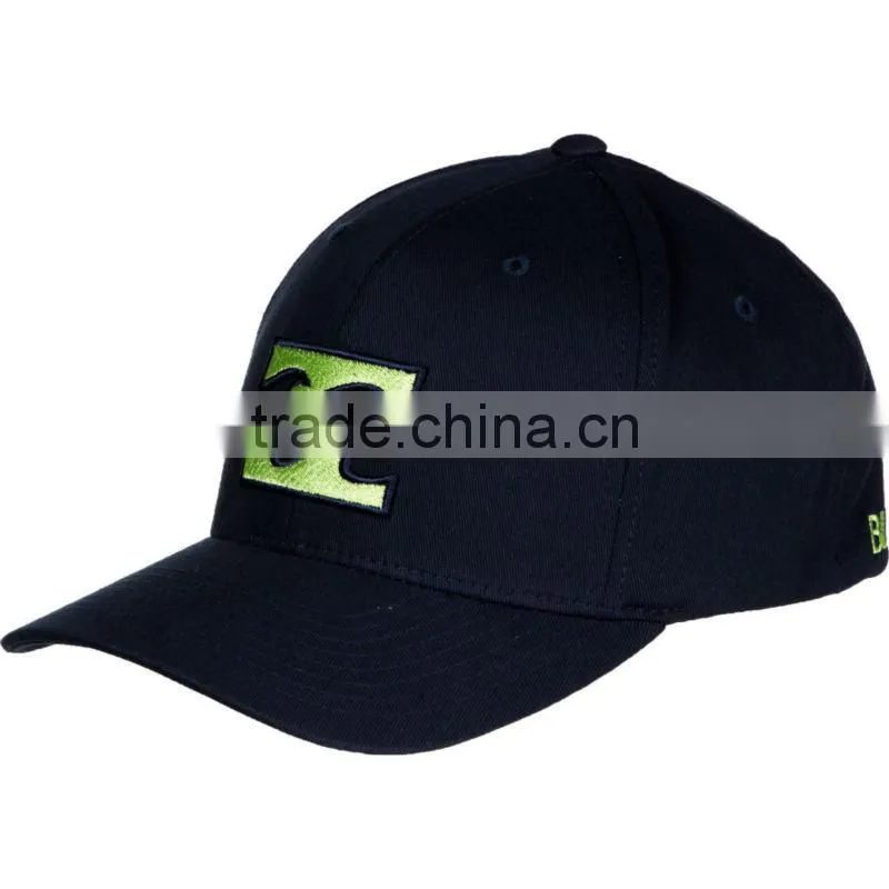 100% cotton cheap custom embroidery full back baseball hats
