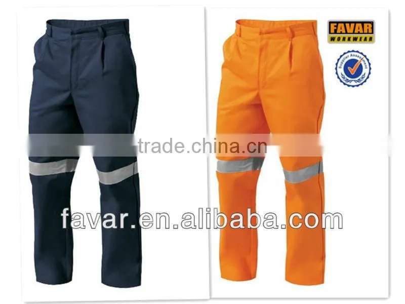 Navy blue 310 gsm cotton drill men's heavy-duty work pant durable men cargo work pants