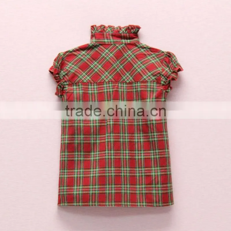 Fashion cherry baby girl blouse design