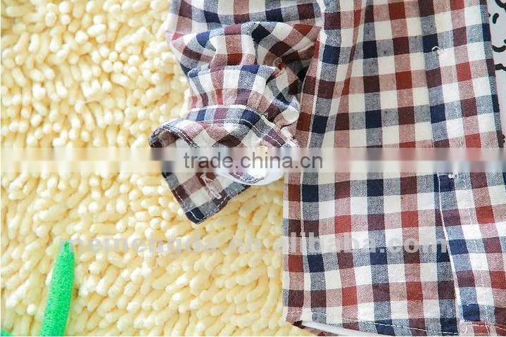 Plaid cotton shirts for kids