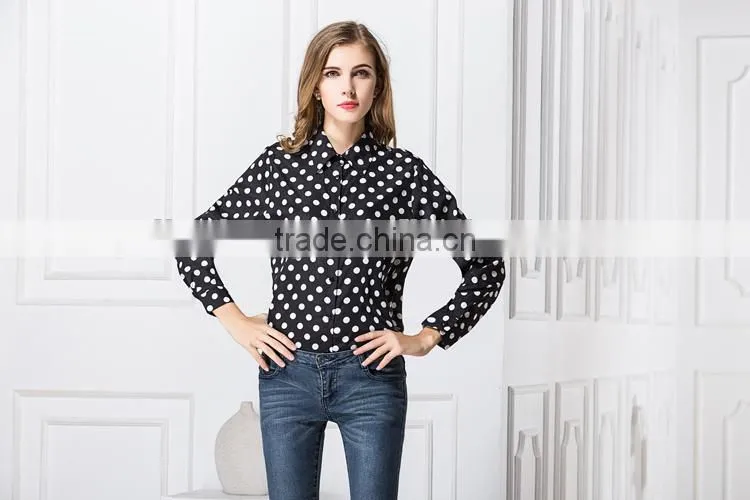 Latest Hot sell european summer 100% Cotton ladies New Design Ladies office t shirt 2015
