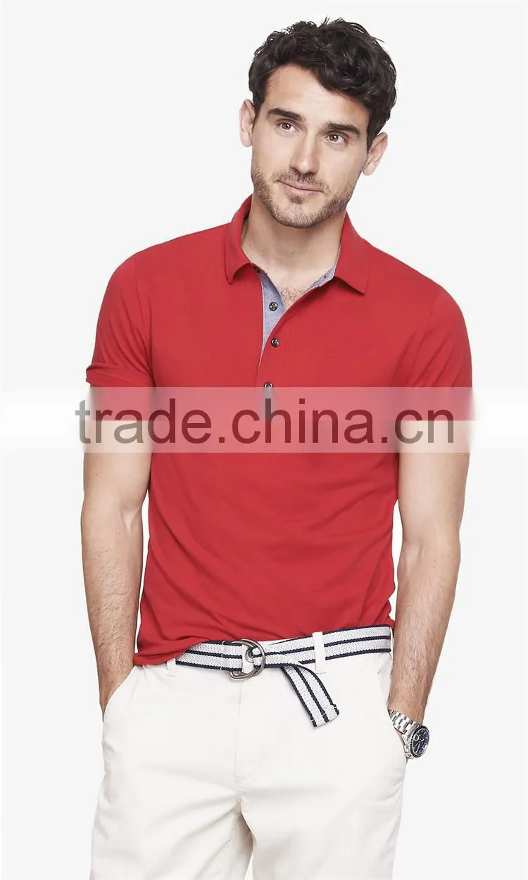 2015 New design custom brand polo t shirts for men