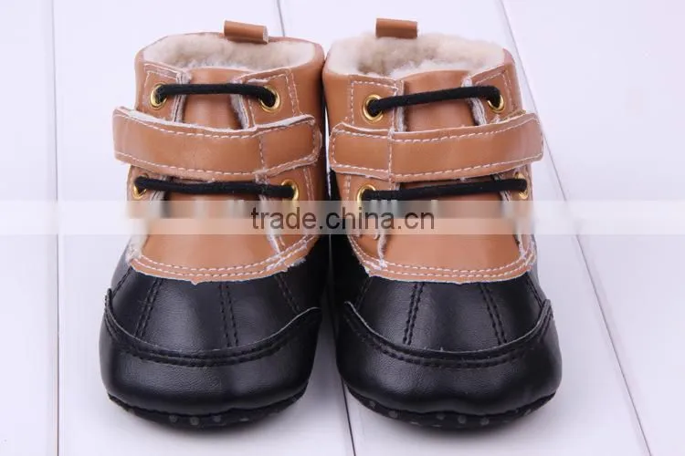2014 wholesae Baby toddler shoes baby winter boots infant boys leather boots