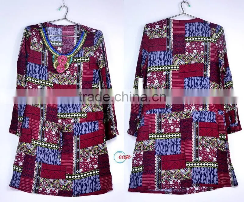 2015 latest woman chiffon blouse