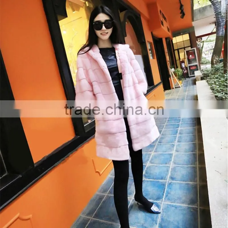 Autumn and winter Fur coat Jacket and Long cardigan Large size women's Faux fur coat Women's winter coat Leather grass female