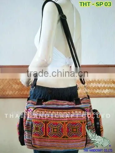 Embroidered HMONG Hill Tribe Tote Handmade Hand Bag and Shoulder Bag
