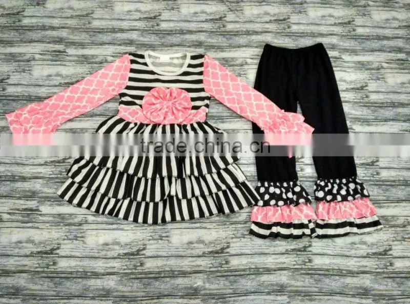 Toddler girl boutique outfits kids winter 2017 clothing sets kid clothes
