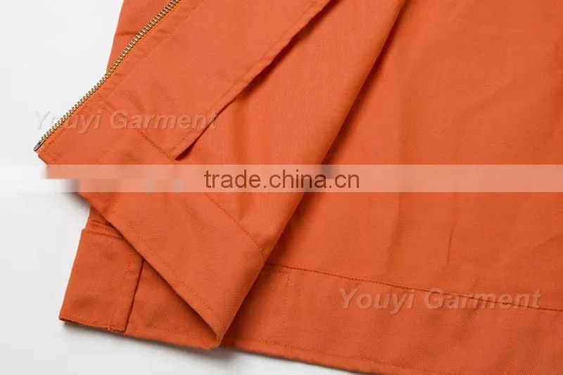 High Vis Orange Cotton reflective safety fire fighter clothing