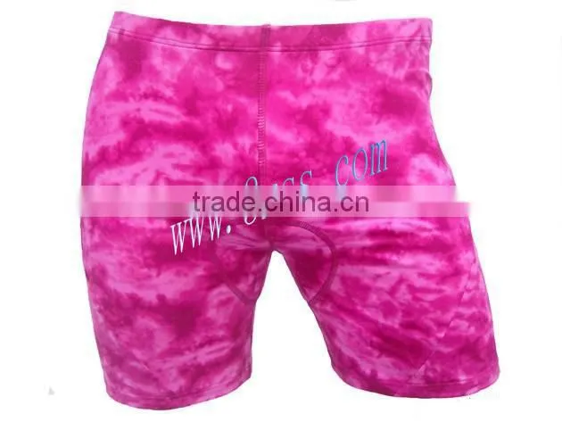 women's colorful bike shorts in polyester/spandex