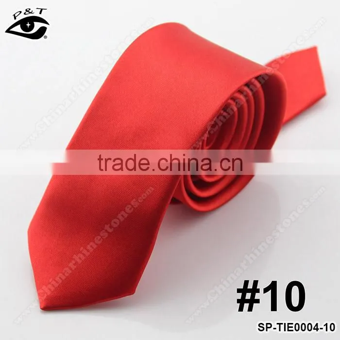 22 Colors NECK TIE SILK TIE SKINNY SOLID NECK TIE