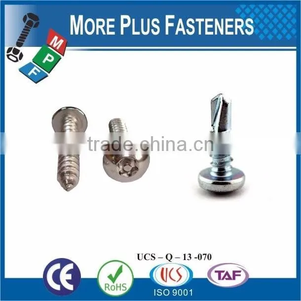 Made in Taiwan Customer Request High quality Sell on Alibaba Carbon Steel Hex Head Self Drilling Screws