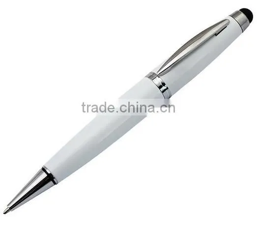 high quality Logo ballpoint business metal pen box gift set with USB