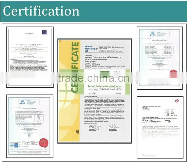 100 cotton flame retardant fabric for Workwear