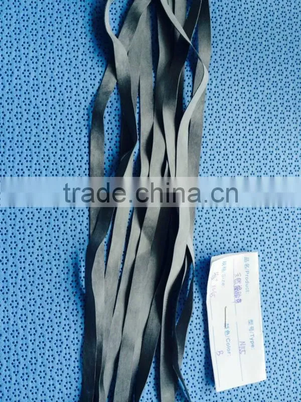 black and white elastic rubber tape