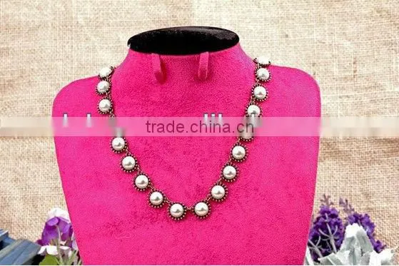 Imitated Pearl Fashion Jewelry Set,Necklace+Earrings+Bracelet,Fashion Pearl Necklace