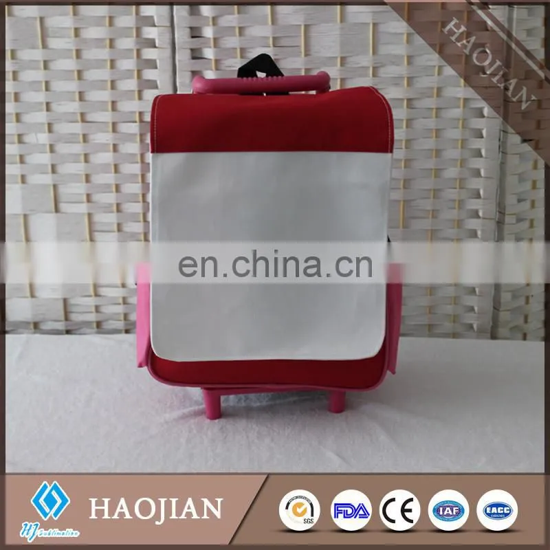 sublimation trolley bag school trolley bag blank sublimation wheeled bags for children