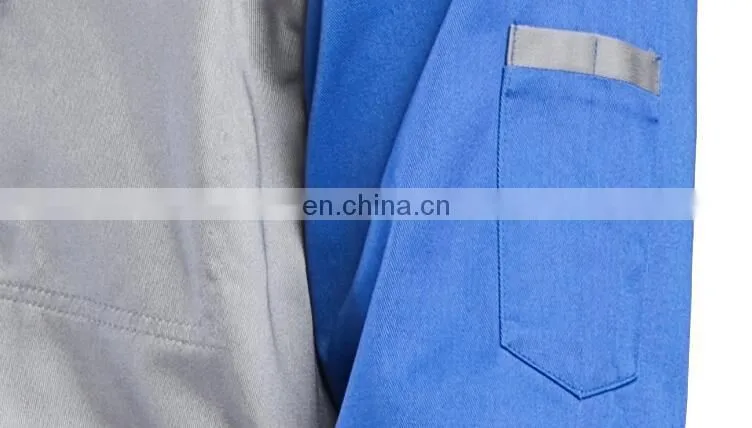 Customized Spring/Autumn Cotton Lapel Work Clothing Labor Uniform with Full Sleeve for Man