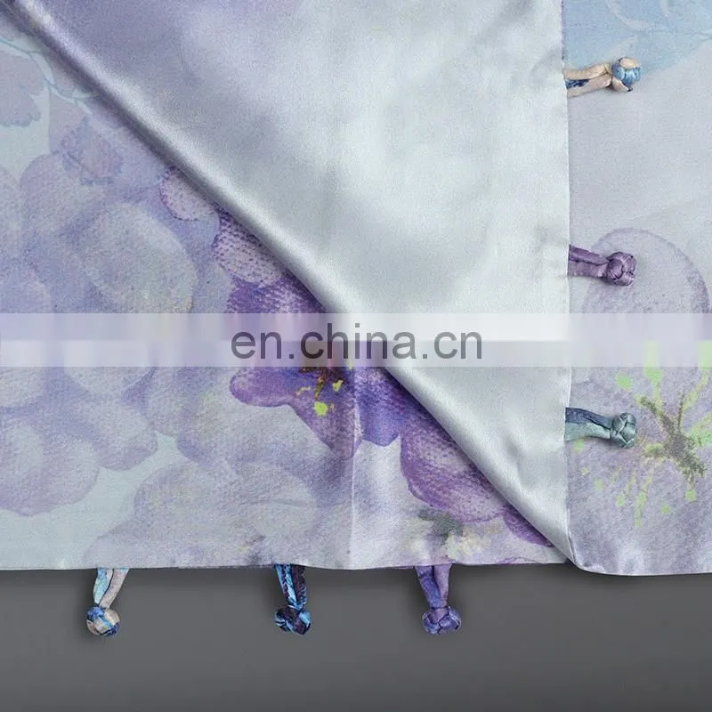 The high quality silk scarf shawl Double scarf shawl purple